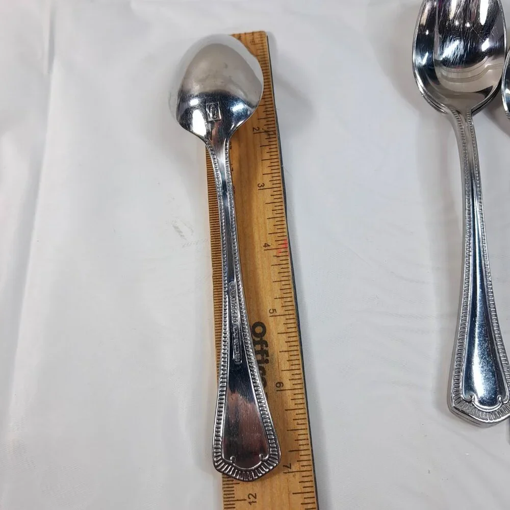Waterford Somerset SET 4 Place Oval Soup Spoon‎ PLS 5P-5 Stainless Vintage